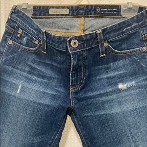 AG Adriano Goldschmied Women's Blue Boot Cut Jeans